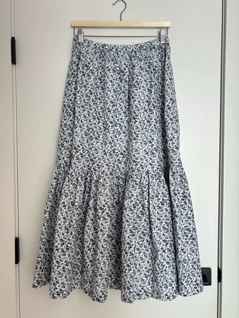 GANNI Organic Cotton Flounce Skirt